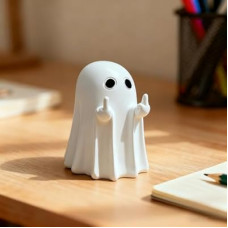 GZHLWRCV Ghost Figurine Home Decor, Spooky Statue, Cute Resin Ghost, Shelf Decoration, Home, Par…