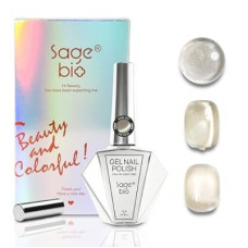 SAGEBIO Autumn Maple Collection 15ml Cat Eye Gel Nail Polish – Gold Magnetic Powder, Professional Ho…