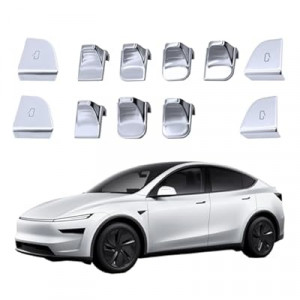 for 2026 Model Y Juniper Model 3 Highland Door Window Switch Button Trim Cover Sticker 11 PCS Fi…