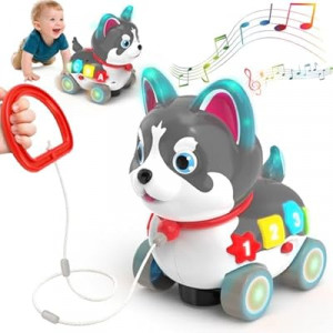 Baby Toys for 6-12-18 Month, 3-in-1 Musical Puppy Toy, Crawling & Walking Toys for 1 Year Old Boy Gir…