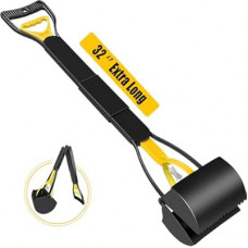 Glowspire 32 inch Long Handle Pooper Scooper for Dogs, Heavy Duty Foldable Dog Poop Picker Upper, O…