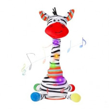 LLUKEME Dancing Talking Zebra Toy, Stuffed Animal Baby Toy Repeating What You Say, Glowing Musical Elec…