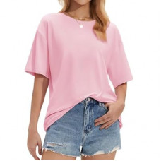 Stelle T Shirts for Women Crew Neck Short Sleeve Summer Tops Loose Fit Soft Basic Tee Shirt