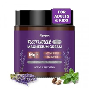 Fioraen Magnesium Lotion for Sleep, Magnesium Cream(300mg/tsp) for Muscle Relief, Magnesium Butter fo…