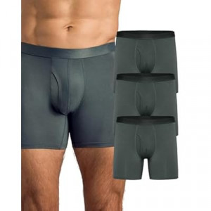 True Classic Mens Underwear – Mens Boxer Briefs Pack, 6” Boxer Brief & 4” Trunk Novelty Underwear for Men,…