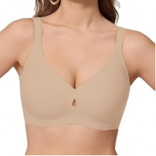 COCOMARTS Jelly Bras for Women No Underwire Seamless Push Up Bra Full Support Comfort Bralettes Wir…