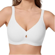 COCOMARTS Jelly Bras for Women No Underwire Seamless Push Up Bra Full Support Comfort Bralettes Wir…