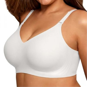 COCOMARTS Jelly Bras for Women No Underwire Push Up Seamless Supportive Plunge Bra Full Coverag…