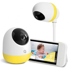 Ellie Pro Baby Monitor with Camera and Audio,5'' IPS 2K UHD Resolution,6000mAh Battery, Rem…