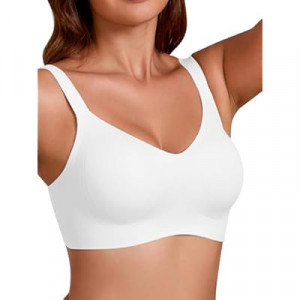 COCOMARTS Jelly Bras for Women No Underwire Full Coverage Push Up Bra Wireless Seamless Bra Comfort…