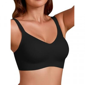 COCOMARTS Jelly Bras for Women No Underwire Full Coverage Push Up Bra Wireless Seamless Bra Comfort…