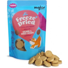 MAJOR PETS Freeze Dried Dog Treats, Wild-Caught Salmon & Sweet Potato, 100% Natural, Single High Protein,…