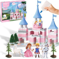 GeoTales Princess Castle Building Blocks Kit for Girls 6-12, Mini Brick DIY Craft Dream Castle Playset, STE…