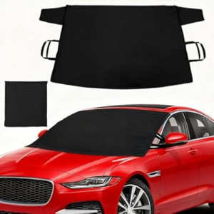 Windshield Snow Cover for Ice and Snow, Heavy Duty 600D Oxford Fabric Waterproof Protection Car W…
