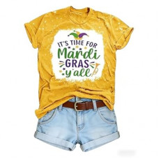 Mardi Gras Shirt for Women Mardi Gras Outfit Carnival Tshirt Fat Tuesday Party Tee New Orleans Par…