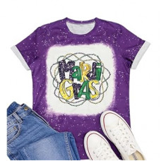 Mardi Gras Shirt for Women Mardi Gras Outfit Carnival Tshirt Fat Tuesday Party Tee New Orleans Par…