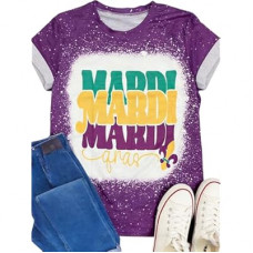 Mardi Gras Shirt for Women Mardi Gras Outfit Carnival Tshirt Fat Tuesday Party Tee New Orleans Par…
