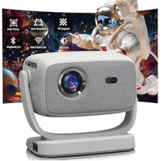 [Auto Focus/4K Support]A8 Projector with 5G WiFi and Bluetooth , 600 ANSI Native 1080P Outdoor Movie…