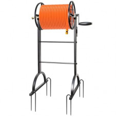 Garden Hose Reel,Upgrade Garden Hose Holder,Outside Heavy Duty Metal Freestanding Water Hose Hol…