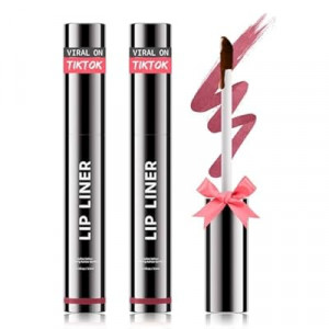 OETUIOW Lip Stain Peel Off, Lip Liner Moisturizing Long-Lasting & Waterproof, Transfer Proof & Plum…