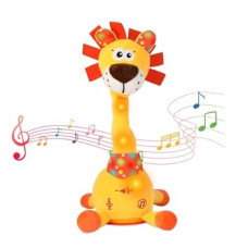 LLUKEME Dancing Talking Lion Toy, Stuffed Animal Baby Toy Repeating What You Say, Glowing Musical Elec…