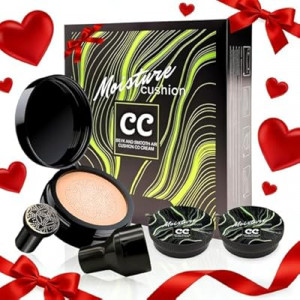 Mushroom Head Air Cushion CC Cream Gift Set for Women - Newly Upgraded Tattoo Cover up Makeup…