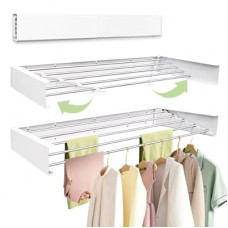 Aktivio Wall Mounted Drying Rack 31.5'', Foldable Wall Clothes Drying Rack, Space Saving Laundry Drying…