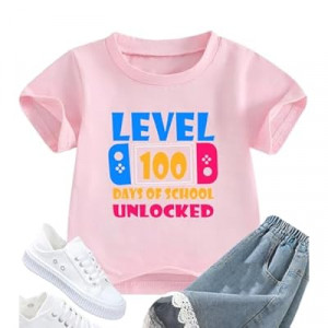 100 Days of School Shirt Kids Toddler 100th Day of School Shirt Boys Girls Celebration Student Happy Gifts Tops