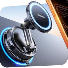 TORRAS 2026 Vacuum for Magsafe Car Mount【98+LBS Strongest Suction & Ultra Magnet】 Magnetic…