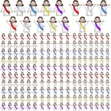 NOIENSI 200 PCS Jesus Loves You Figures – Three Styles Multicolor Mini Jesus Figurines in Bulk, Little Jesus…