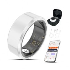 Ceramic Smart Ring Health Tracker with Charging Case Sleep, Heart Rate & SpO2 Monitor, 5ATM+IP68 Water…