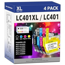 LC401XL Ink Cartridges Compatible for Brother Ink Cartridges LC401 LC401XL for Brother MFC-J1010DW…