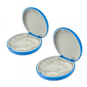 Maoerdental 2PCS Retainer Case Compatible with Invisalign,Cute Slim Aligner Case,Customized Magnetic…