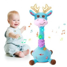 MIAODAM Dancing Talking Giraffe Stuffed Animal, Singing 10 Children's Song, Baby Toy Repeats What You…