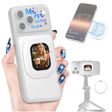 Moman Mini Selfie Monitor Screen with 4K 60fps & Encrypted Private Wireless for iPhone 7-17 Series, Ma…