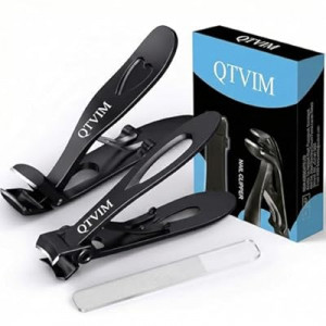 Toenail Clippers for Thick Nails for Men Seniors|3 Pack Ergonomic Long Handle Angled Head Toe Nail Clipp…