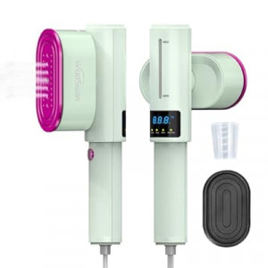 Portable Travel Steamer for Clothes, Fast Wrinkle Remover Garment Steamer for Home & Travel, 2-in-1 I…