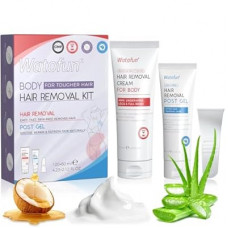 Watofun Body Hair Removal Cream for Women with Aloe Gel, 5 Min Painless Flawless Depilatory Cream…