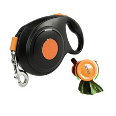 Retractable Dog Leash 26FT for Medium & Large Dogs, Sturdy Heavy-Duty Nylon Tape with Secure Locki…