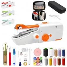 Portable Handheld Sewing Machine, Mini Rechargeable Sewing Tool for Beginners, Electric Handheld Sewin…