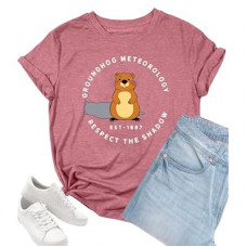 Groundhog Day Shirt Happy Groundhog T Shirt Ground Hog Cute Graphic Tee Hipster Animal Lover G…