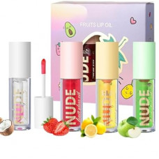 Hydrating Lip Oil Set – Non-Sticky, Long-Lasting Moisturizing Gloss for Dry Lips | Fruity Flavored Lip Gloss…