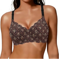 COCOMARTS Jelly Bras for Women No Underwire Scalloped Push Up Wireless Bralettes Seamless Soft Co…