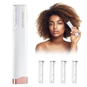 Littlelucky Sonic Dermaplaning Tool for Face,Rechargeable Dermaplane Razor for Women with LED Light,3…