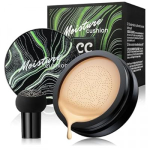 Mushroom Head Air Cushion CC Cream for Older Women, Medium Coverage Lightweight Up To 24H W…