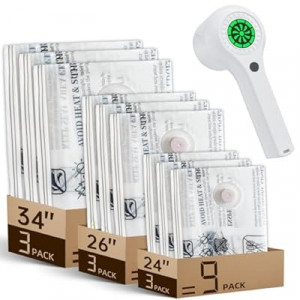 Travel Vacuum Storage Bags with Cordless Rechargeable Pump, Space Saver Compression Packing Season…