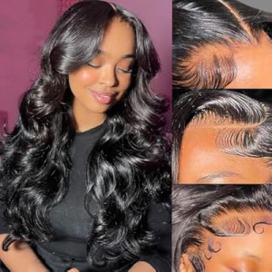 Wgfd 13x6 Body Wave Lace Front Wigs Human Hair Pre Plucked 180% Density HD Lace Frontal Wigs for W…