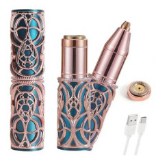 VEGITERIA Facial Hair Remover & Eyebrow Trimmer for Women – 2-in-1 Painless Electric Shaver with Elegan…