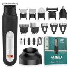 SUNNOW Electric 5-in-1 Body Hair Trimmer - Groin Trimmer for Men -Beard Trimmer for Men - Wet/Dry S…