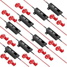 8pcs 50w 6ohm Load Resistors Led Turn Signals - Resistors For Led Lights Kit, Led Load Resistor Fix Led Turn…